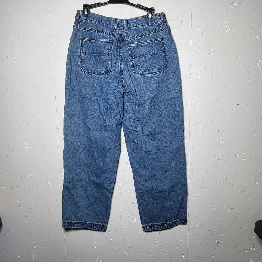 Faded Glory Womens‎ Denim Blue Jeans Size 12 Petite Y2K Baggy Indie 90s Skater